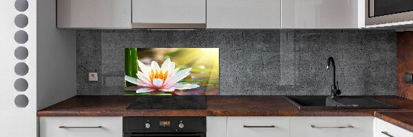 Dekoračný panel sklo Vodné ľalie