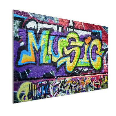 Panel lacobel Graffiti na stene