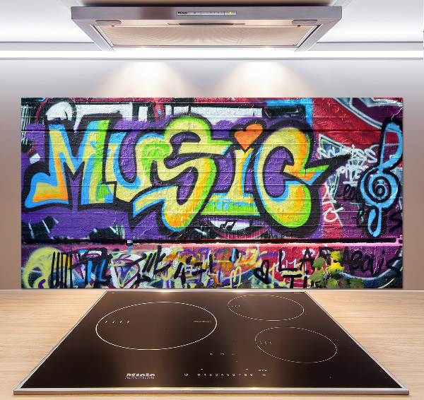 Panel lacobel Graffiti na stene