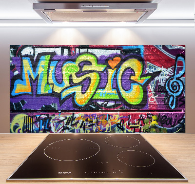 Panel lacobel Graffiti na stene