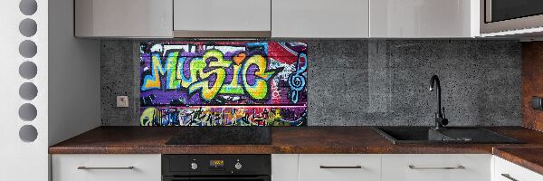 Panel lacobel Graffiti na stene