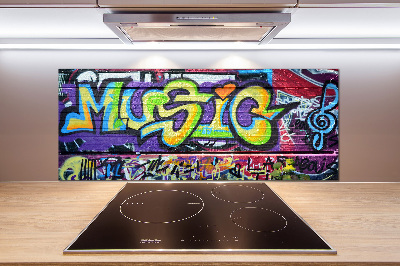 Panel lacobel Graffiti na stene