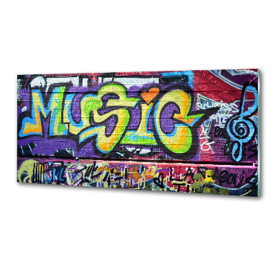 Panel lacobel Graffiti na stene