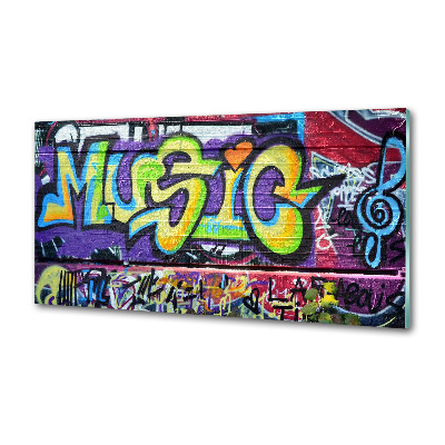 Panel lacobel Graffiti na stene