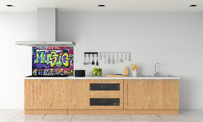 Panel lacobel Graffiti na stene