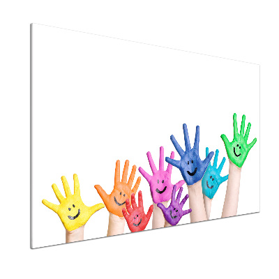 Panel do kuchyne Pomaľované dlane