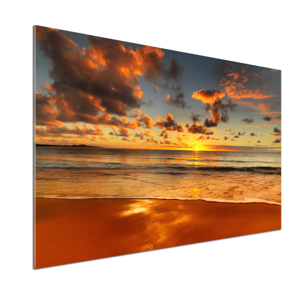 Panel lacobel Západ slnka pláž