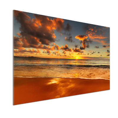 Panel lacobel Západ slnka pláž