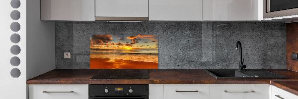 Panel lacobel Západ slnka pláž