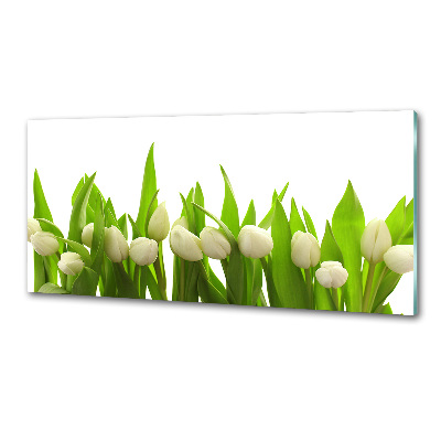 Panel do kuchyne Biele tulipány