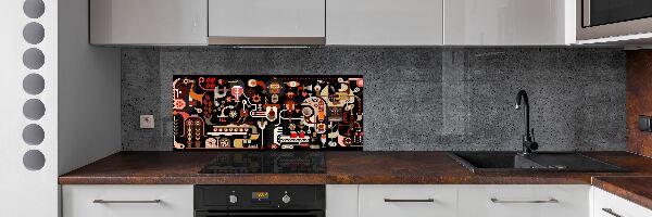 Panel do kuchyne Produkcia kávy