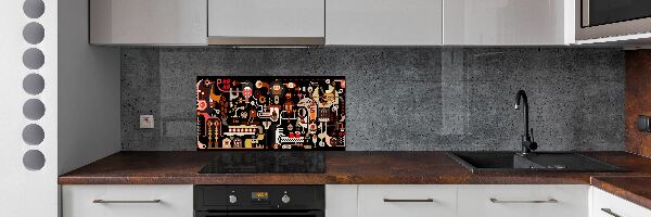 Panel do kuchyne Produkcia kávy