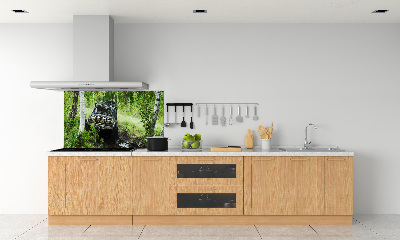 Dekoračný panel sklo Jeep v lese