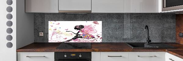 Sklenený panel do kuchyne Veštica