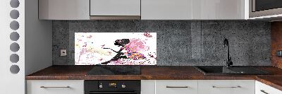 Sklenený panel do kuchyne Veštica