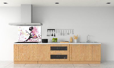 Sklenený panel do kuchyne Veštica
