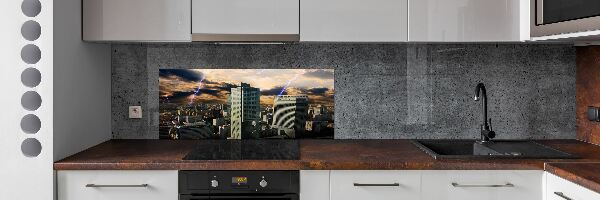 Panel do kuchyne Búrka nad Varšavou