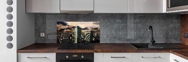 Panel do kuchyne Búrka nad Varšavou
