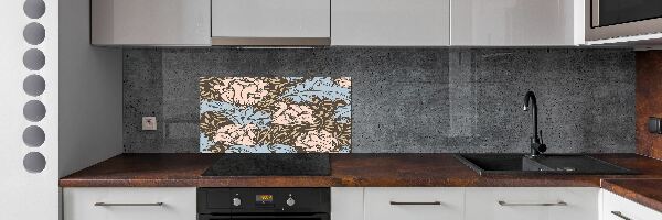 Panel do kuchyne Kvetinový vzor