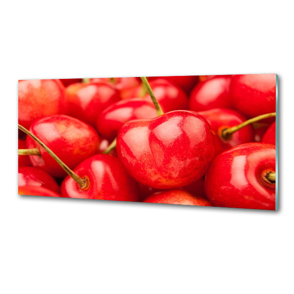 Sklenený panel do kuchyne Višňa