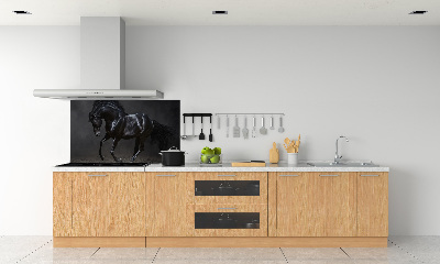 Dekoračný panel sklo Čierny kôň