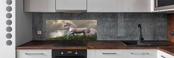 Panel do kuchyne Sivý jednorožec