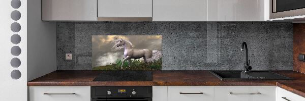 Panel do kuchyne Sivý jednorožec