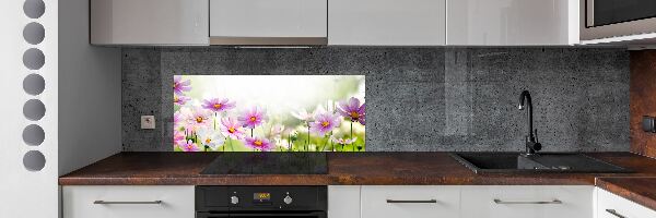 Panel do kuchyne Kvety na lúke