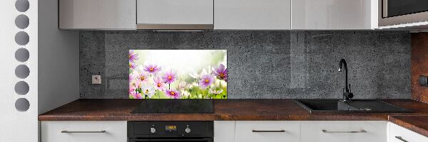 Panel do kuchyne Kvety na lúke
