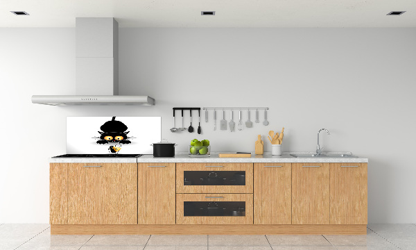 Dekoračný panel sklo Mačka a myš