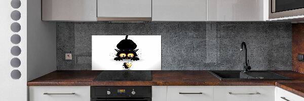 Dekoračný panel sklo Mačka a myš