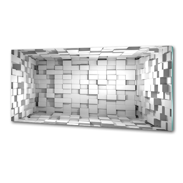 Sklenený panel do kuchynskej linky Kvádre