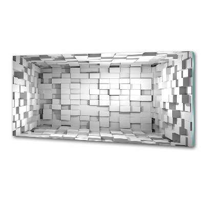 Sklenený panel do kuchynskej linky Kvádre