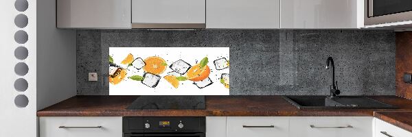 Panel do kuchyne Pomaranče s ľadom