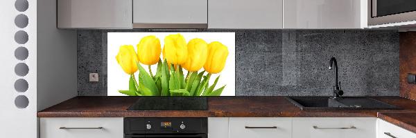 Panel do kuchyne Žlté tulipány