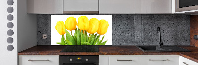 Panel do kuchyne Žlté tulipány