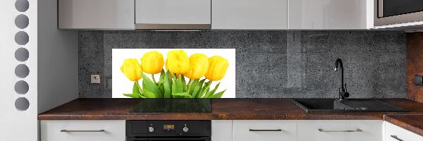 Panel do kuchyne Žlté tulipány