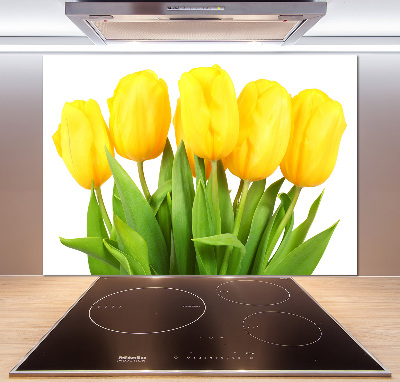 Panel do kuchyne Žlté tulipány