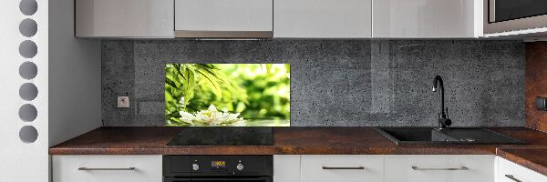 Dekoračný panel sklo Vodné ľalie