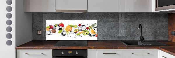 Dekoračný panel sklo Ovocie a voda