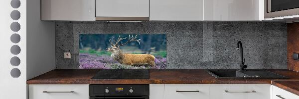 Panel lacobel Jeleň medzi levanduľou