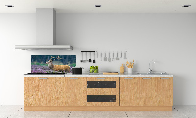 Panel lacobel Jeleň medzi levanduľou