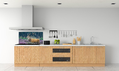 Panel lacobel Jeleň medzi levanduľou