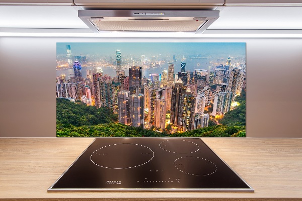 Sklenený panel do kuchynskej linky Hongkong