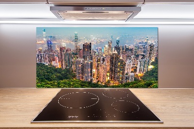 Sklenený panel do kuchynskej linky Hongkong