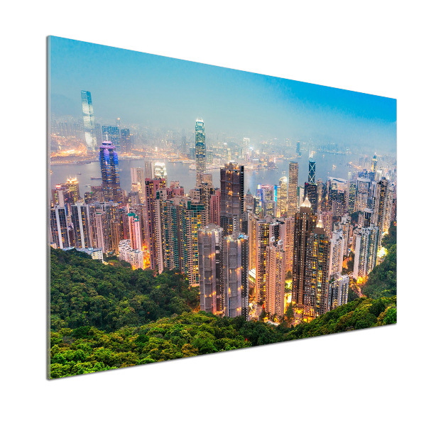 Sklenený panel do kuchynskej linky Hongkong