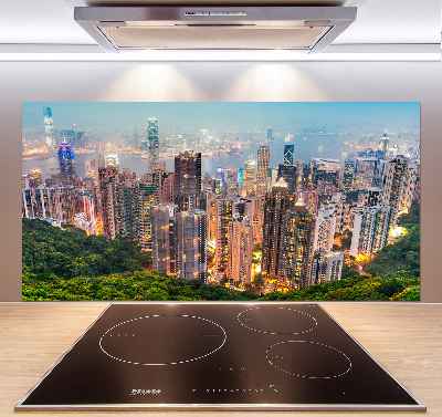 Sklenený panel do kuchynskej linky Hongkong