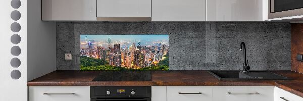 Sklenený panel do kuchynskej linky Hongkong