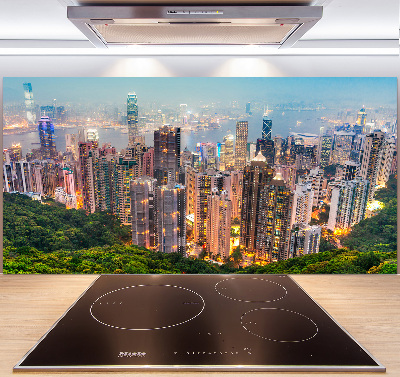 Sklenený panel do kuchynskej linky Hongkong