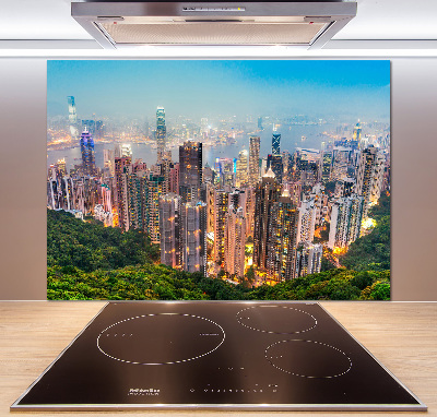 Sklenený panel do kuchynskej linky Hongkong